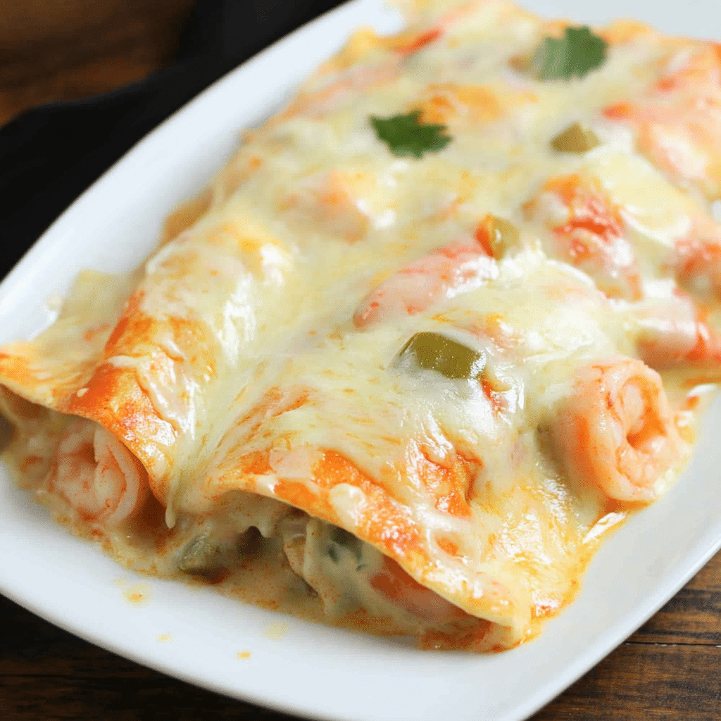 Creamy Shrimp Enchiladas