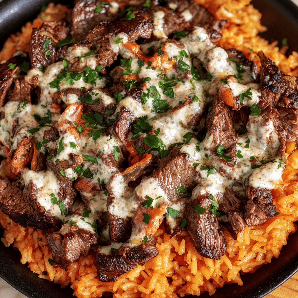 Steak & Queso Rice