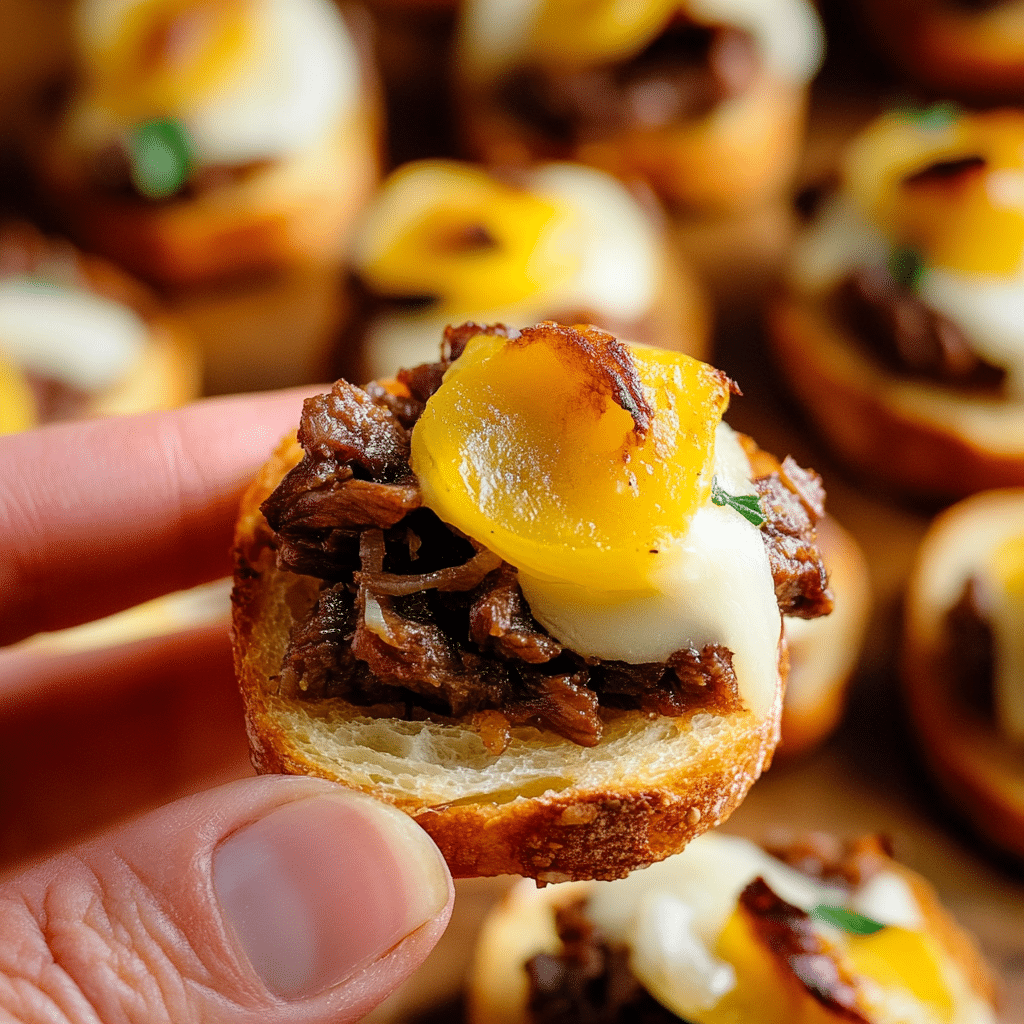 Italian Beef Crostini