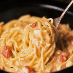 Easy CrockPot Chicken Spaghetti