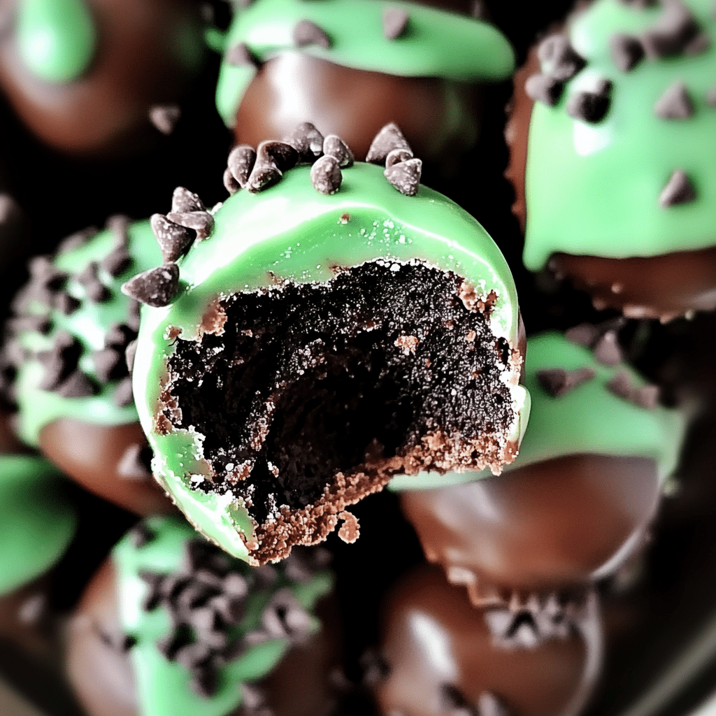 No-Bake Thin Mint Cookie Truffles