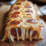 Tremendous Cheesy Pepperoni Stromboli