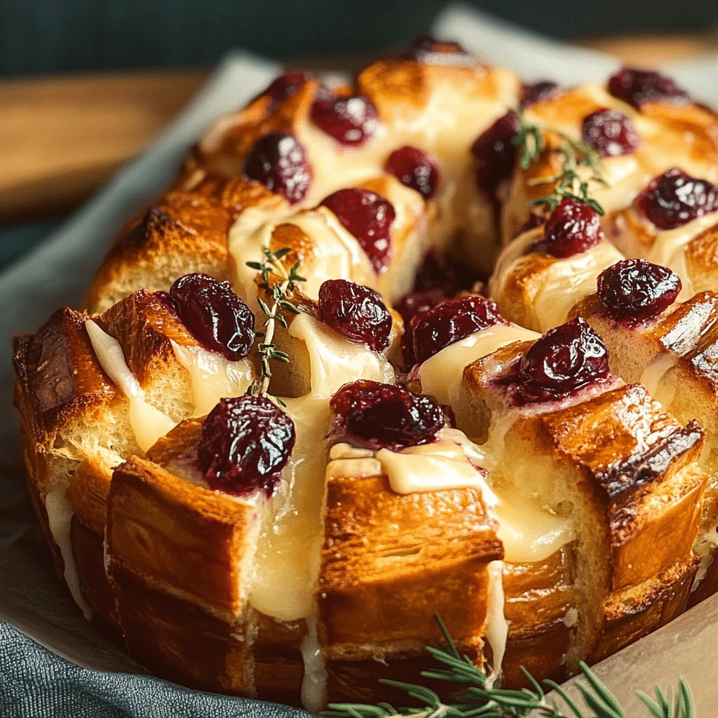 Cranberry Brie Pull-Apart Bread