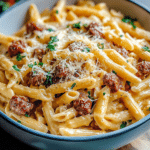 Creamy Tuscan Sausage Pasta