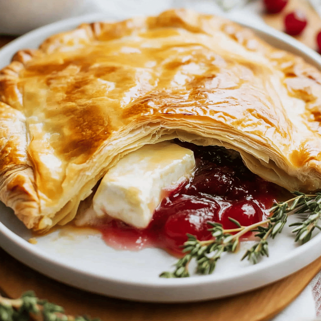 Easy Baked Brie in Puff Pastry