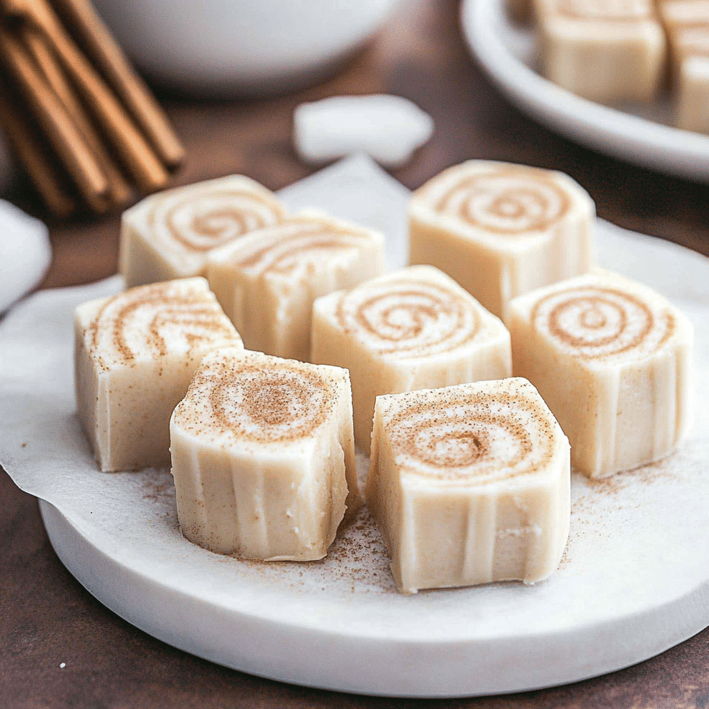 Cinnamon Roll Fudge