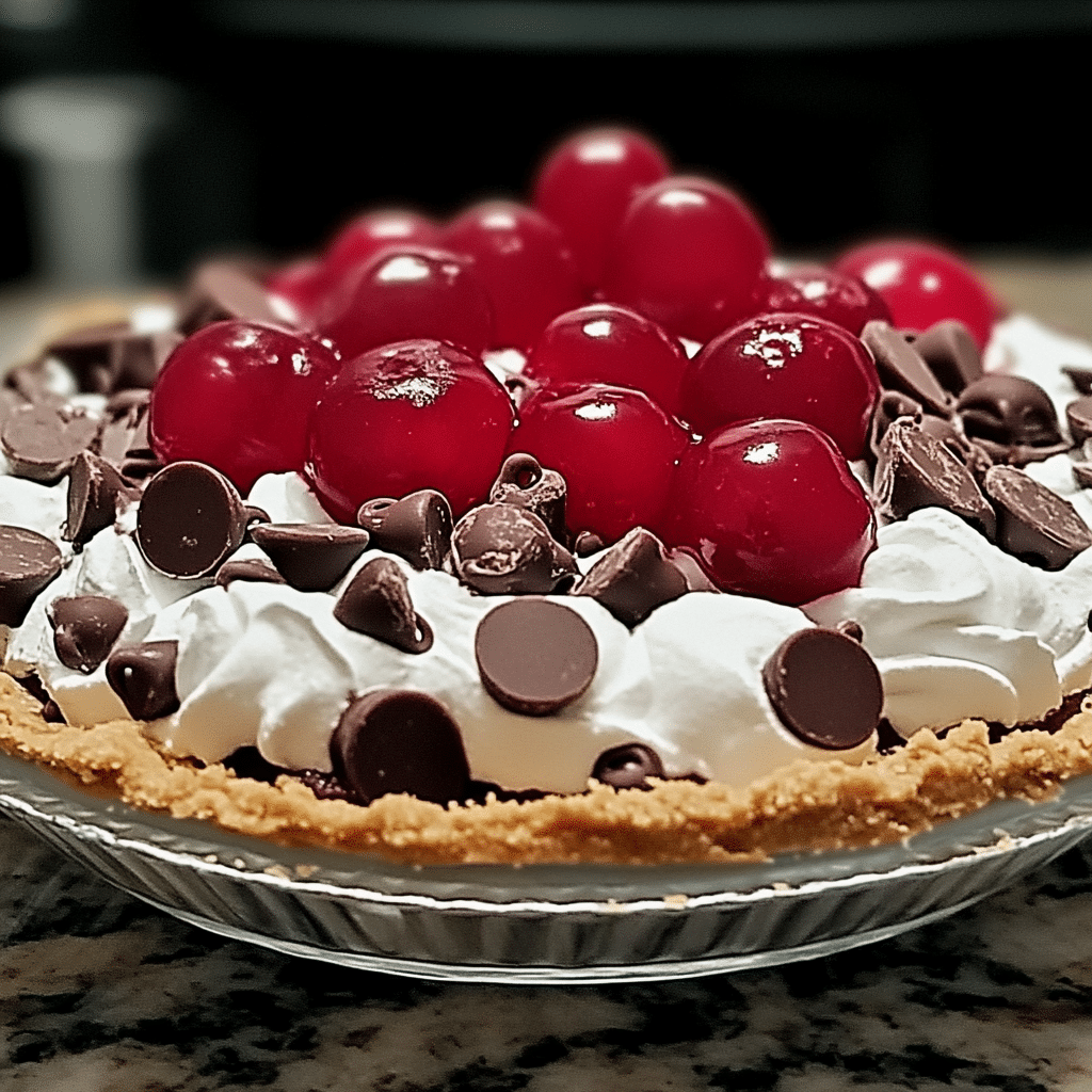 No-Bake Easy Cherry Chocolate Chip Pie