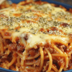 Baked Cream Cheese Spaghetti Casserole