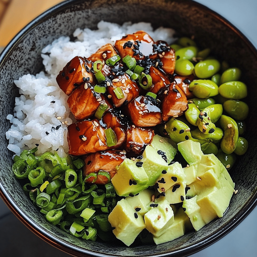 Teriyaki Salmon Sushi Bowl