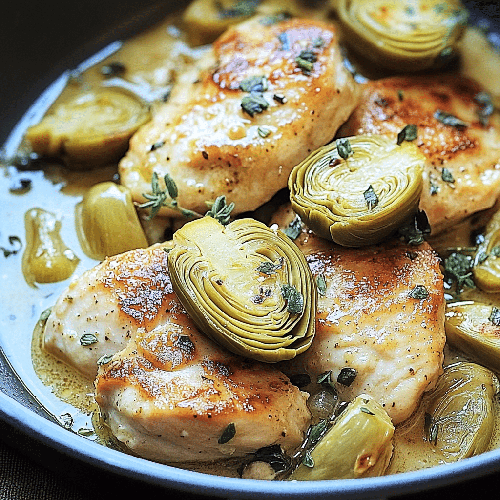 Chicken Piccata with Artichokes