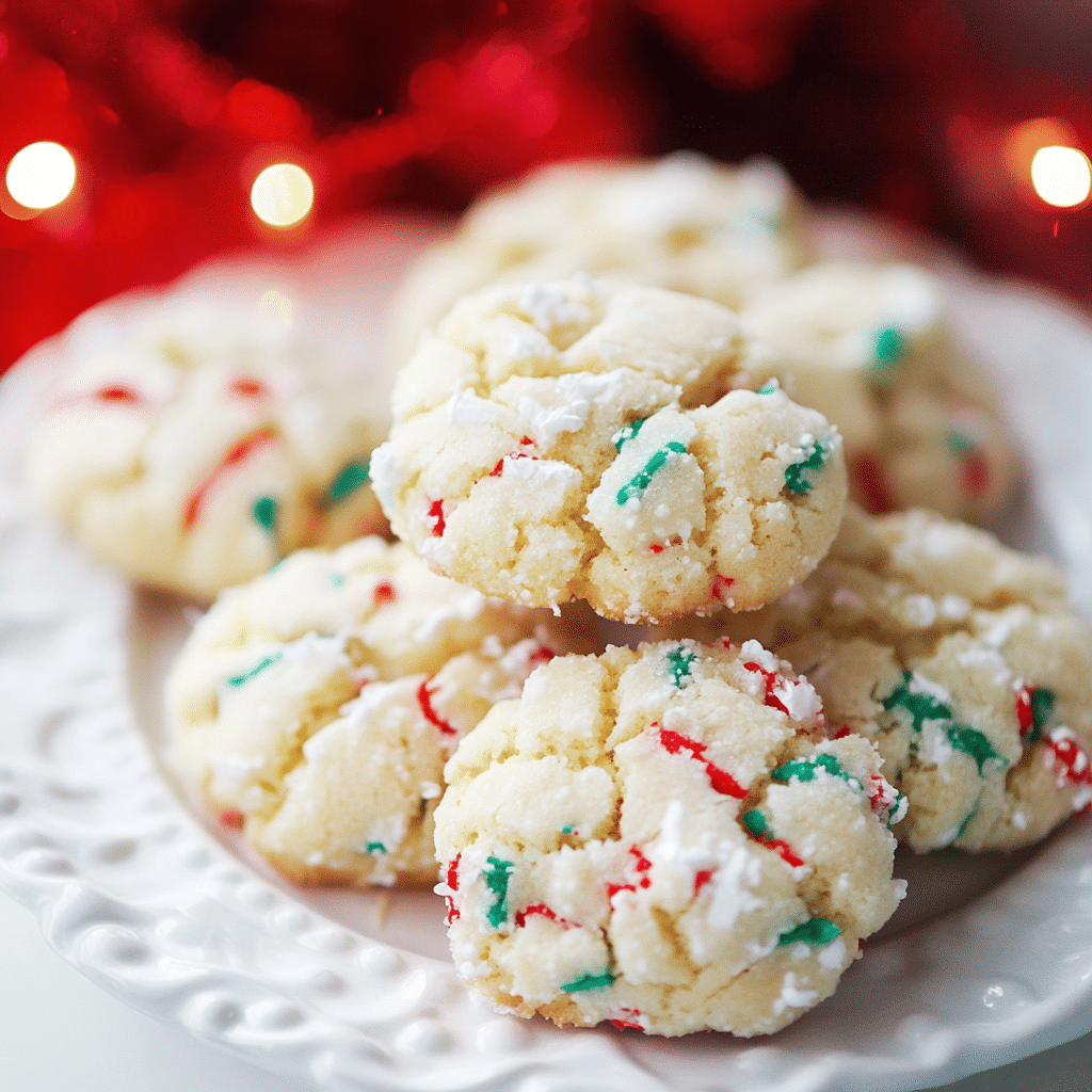 Christmas Gooey Butter Cookies