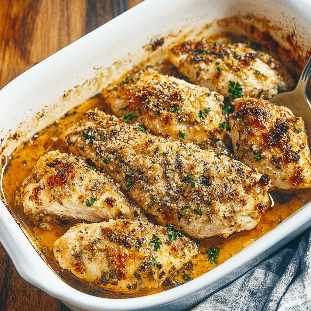 Garlic Parmesan Chicken Bake