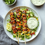 BBQ Chicken Skewer Salad