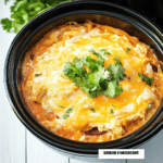 Slow Cooker Chicken Enchilada Casserole