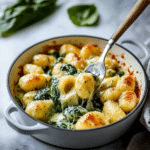 Pesto Gnocchi with Spinach and Artichokes