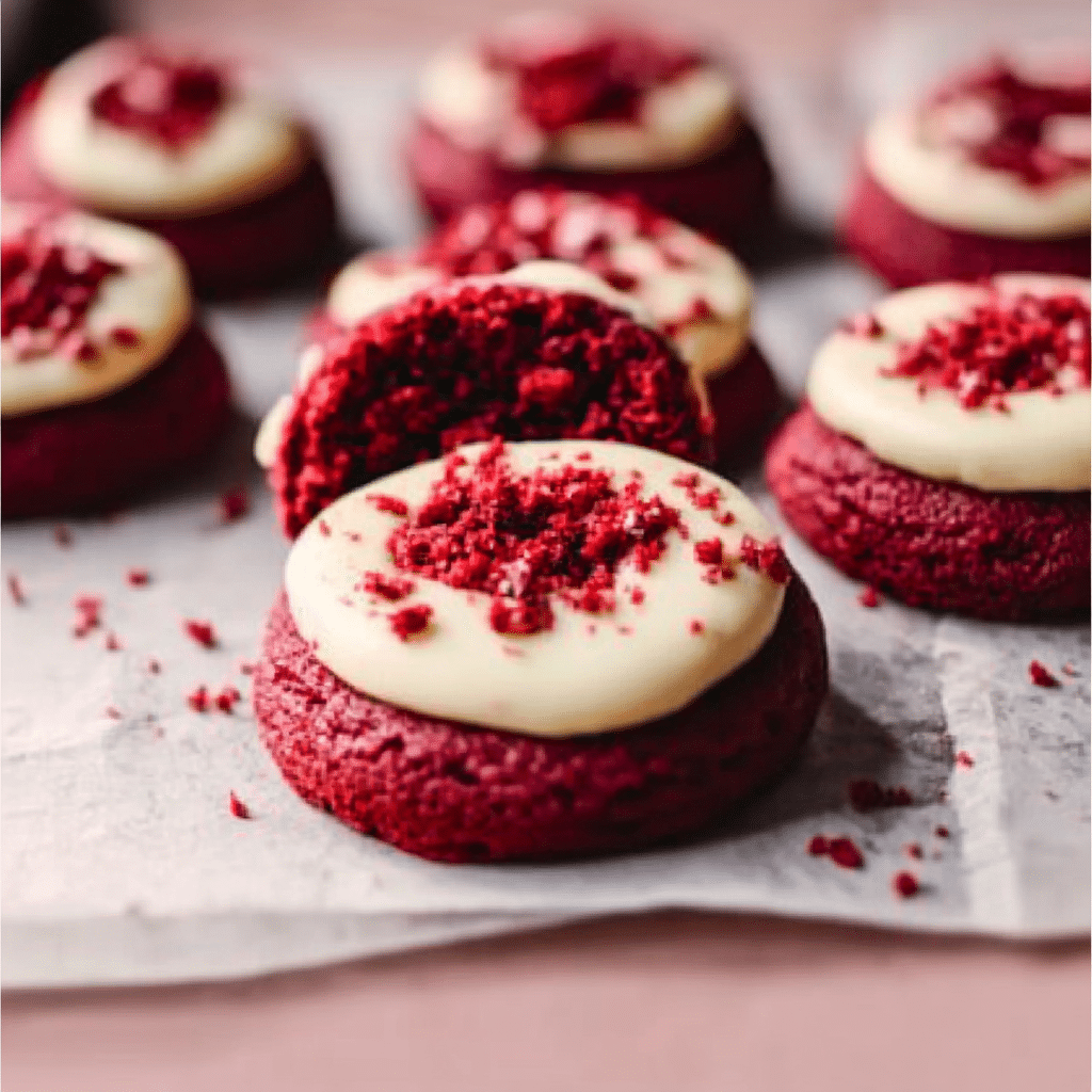 Red Velvet Cupcake Cookies