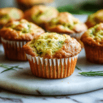 The Best Fluffy Lemon Courgette Muffins