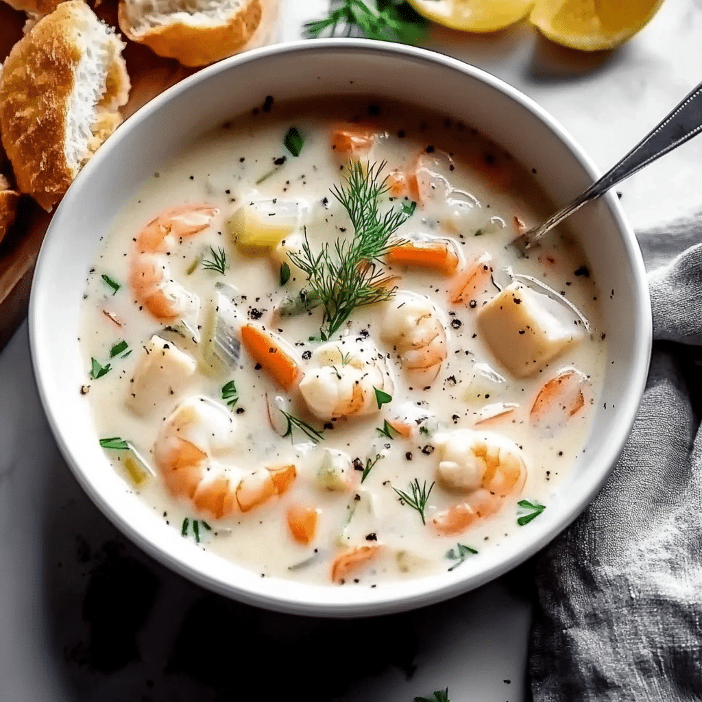 The Best Creamy Seafood Chowder