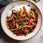 Beef Stir Fry in a Sticky Asian Sauce