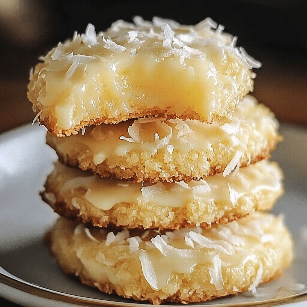 Lemon Coconut Cheesecake Cookies