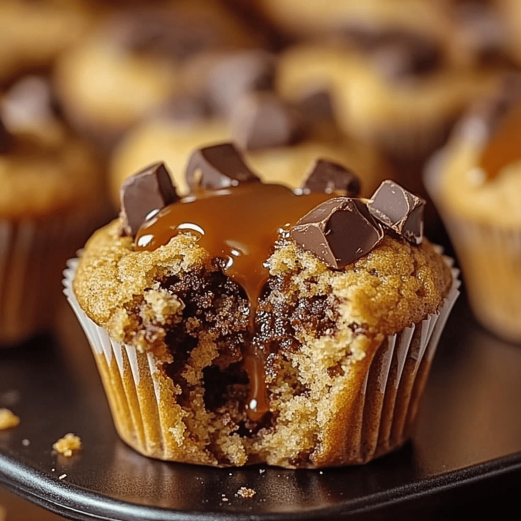 Salted Caramel Chocolate Chunk Muffins