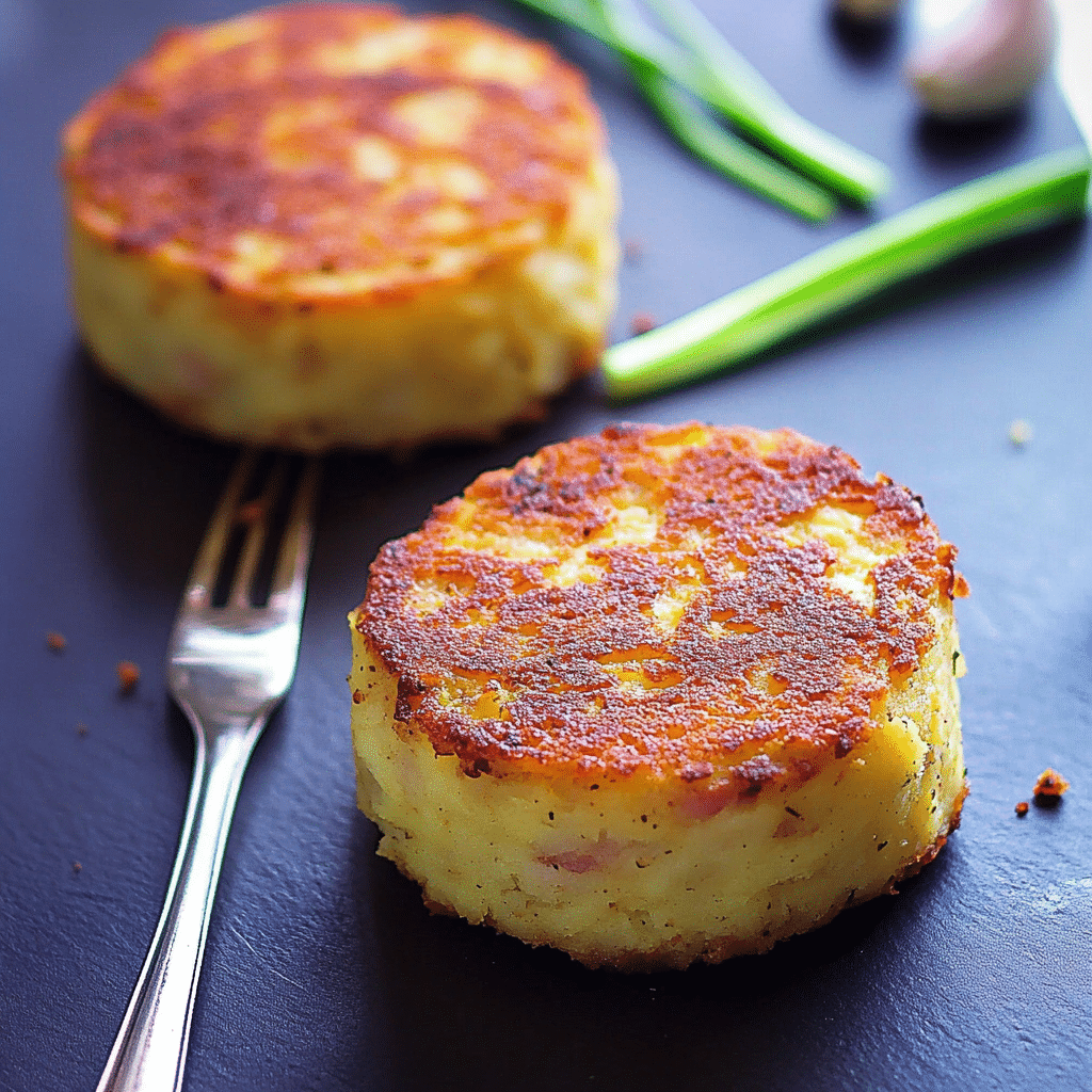 Oven Baked Mashed Potato Cakes