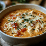 Crock Pot Creamy Chicken Parmesan Soup