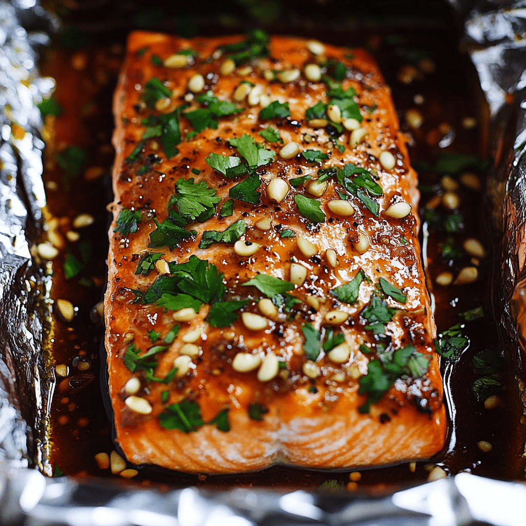 Garlic Sriracha Salmon