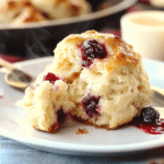 Cranberry-Cinnamon Skillet Biscuits with Orange Butter