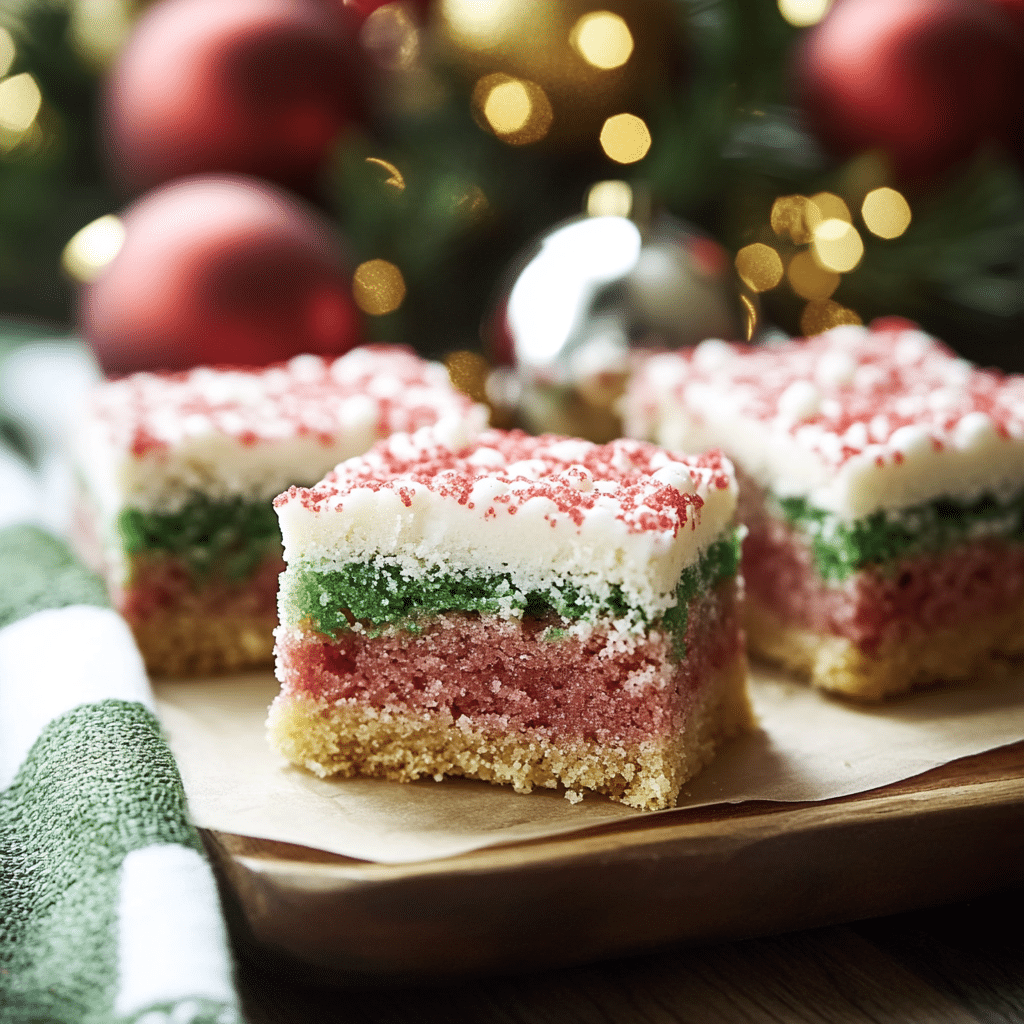 Christmas Sugar Cookie Bars