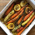 Tangy Lemon Garlic Roasted Carrots Recipe