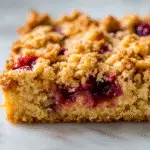 Rhubarb Cake with Vanilla Sauce