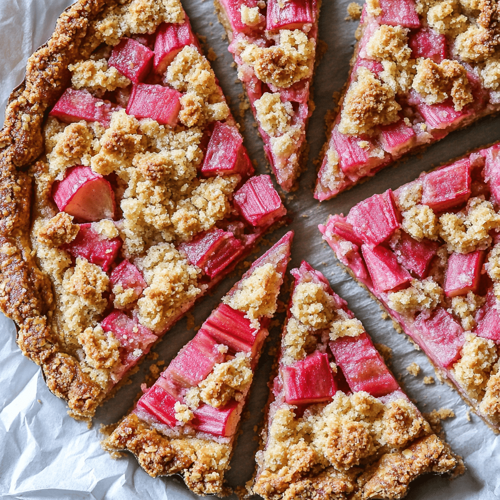 Rhubarb Crumble Tart