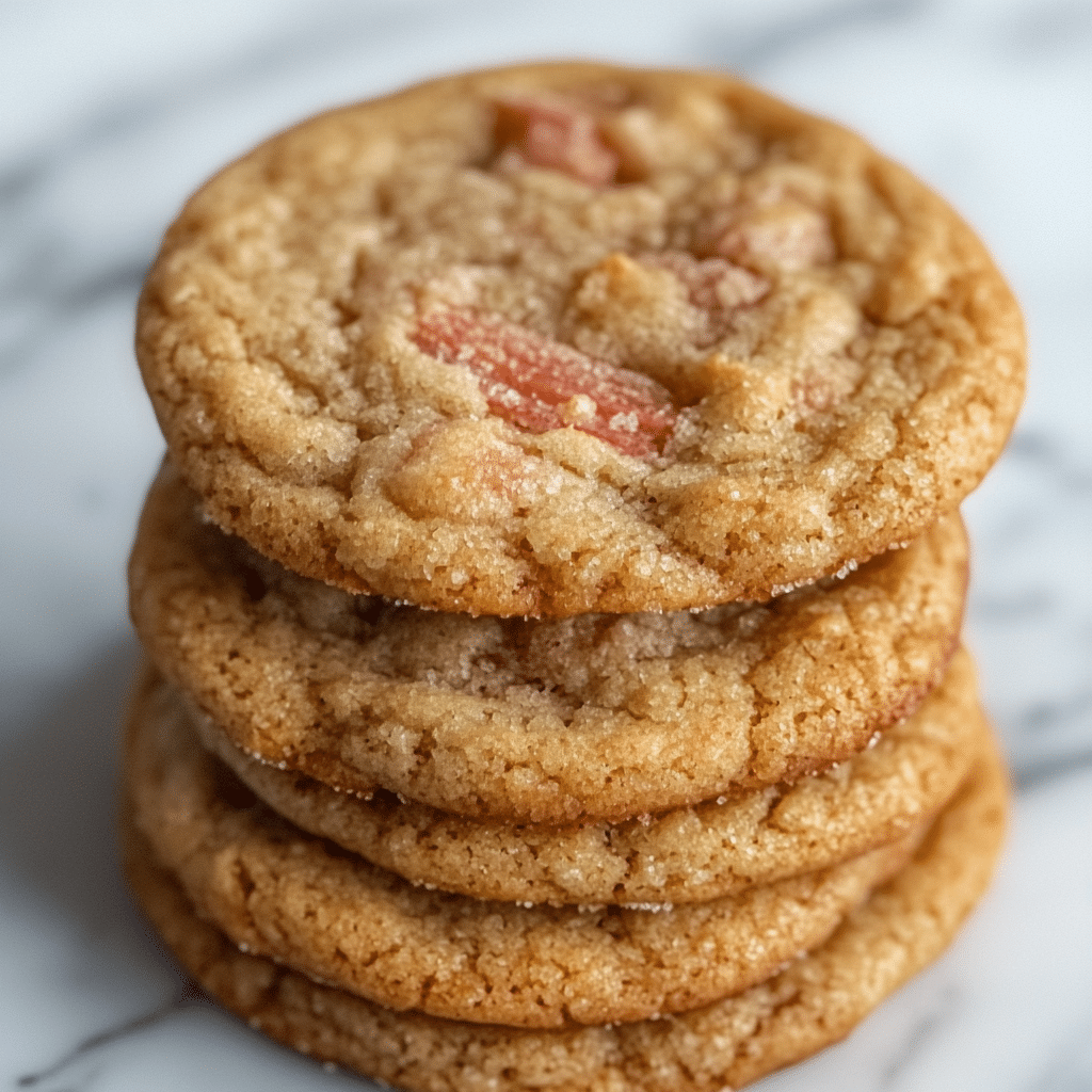 Brown Sugar Rhubarb Cookies