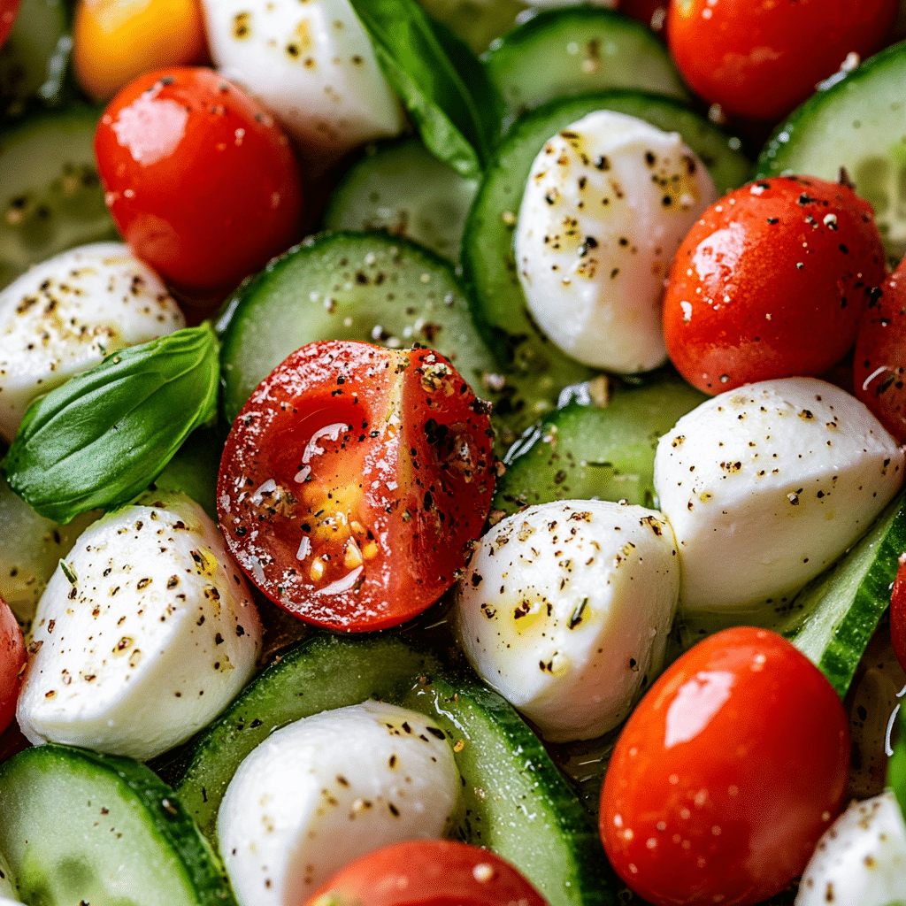 Cucumber Caprese Salad