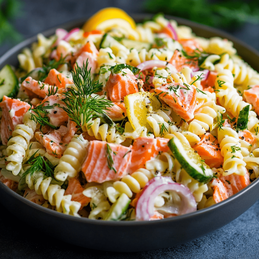 Smoked Salmon Pasta Salad Recipe
