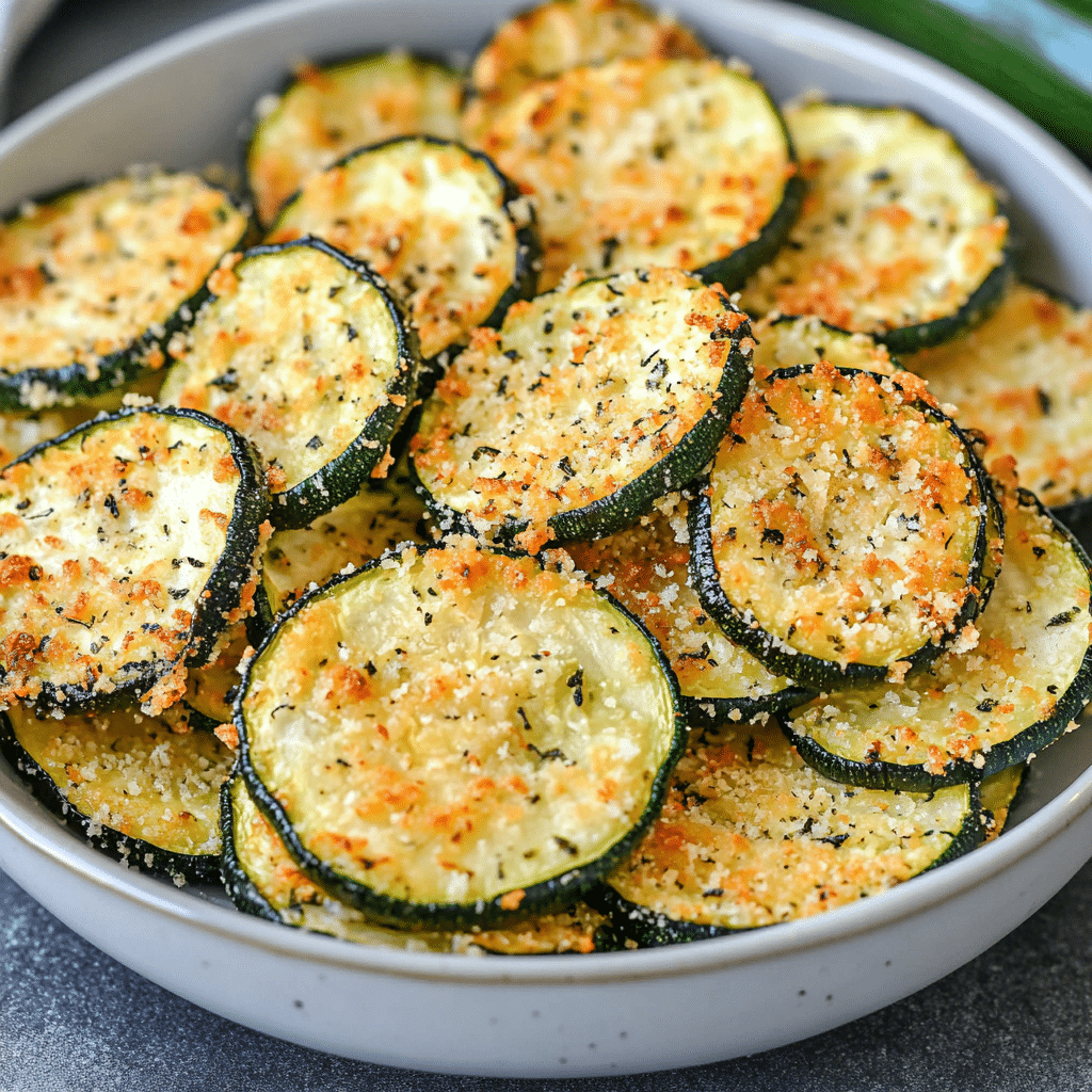 Crispy Parmesan Zucchini Rounds Recipe