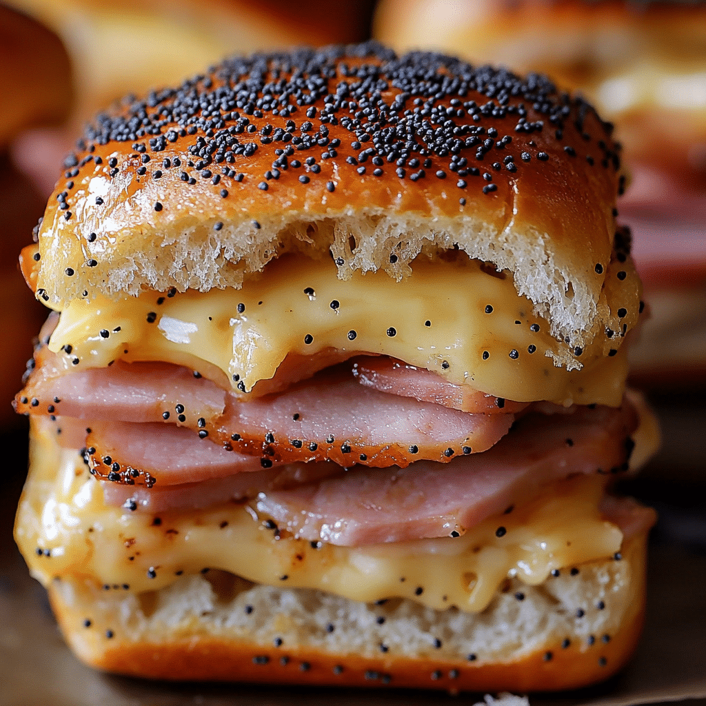 Ham and Cheese Sliders on Hawaiian Rolls