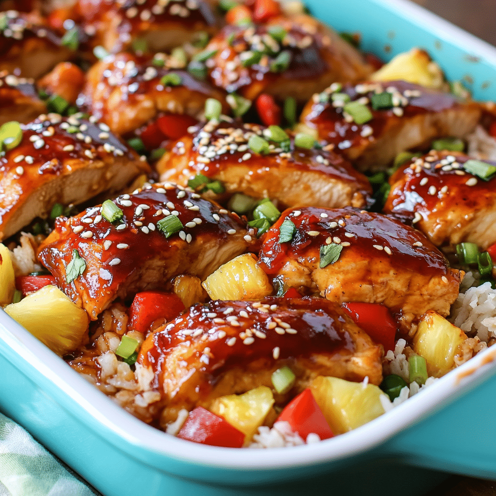 Baked Teriyaki Chicken and Rice