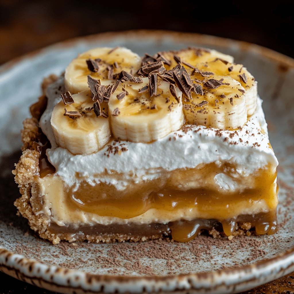 Easy Banoffee Pie Recipe with Caramel and Cream