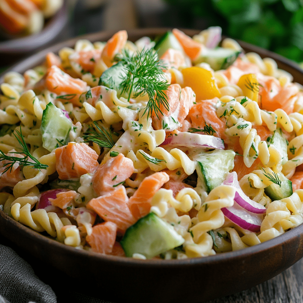 Smoked Salmon Pasta Salad Recipe