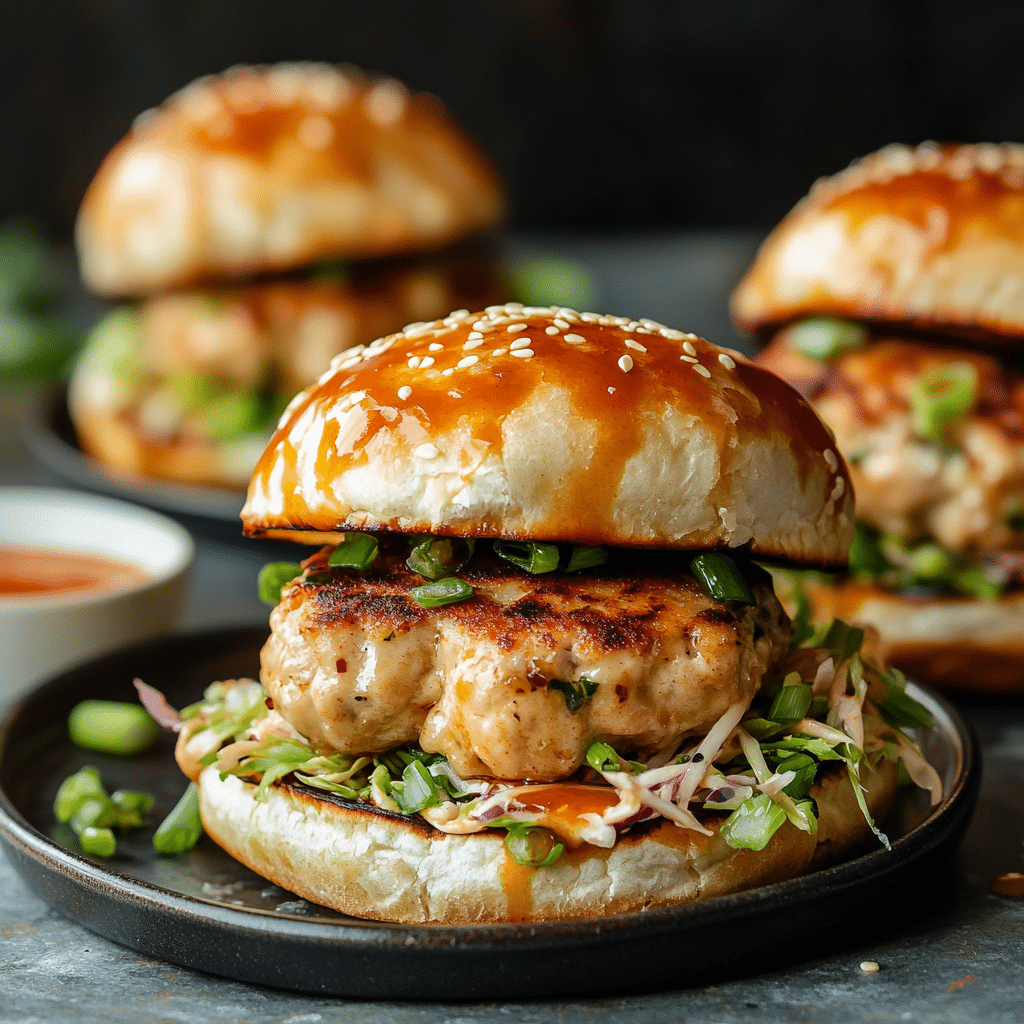 Chicken Dumpling Burgers Recipe