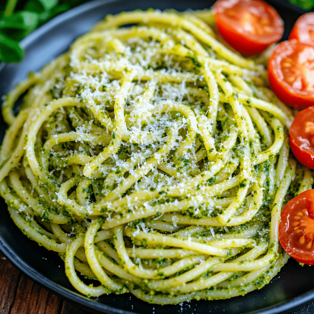 Spinach White Bean Pesto Pasta