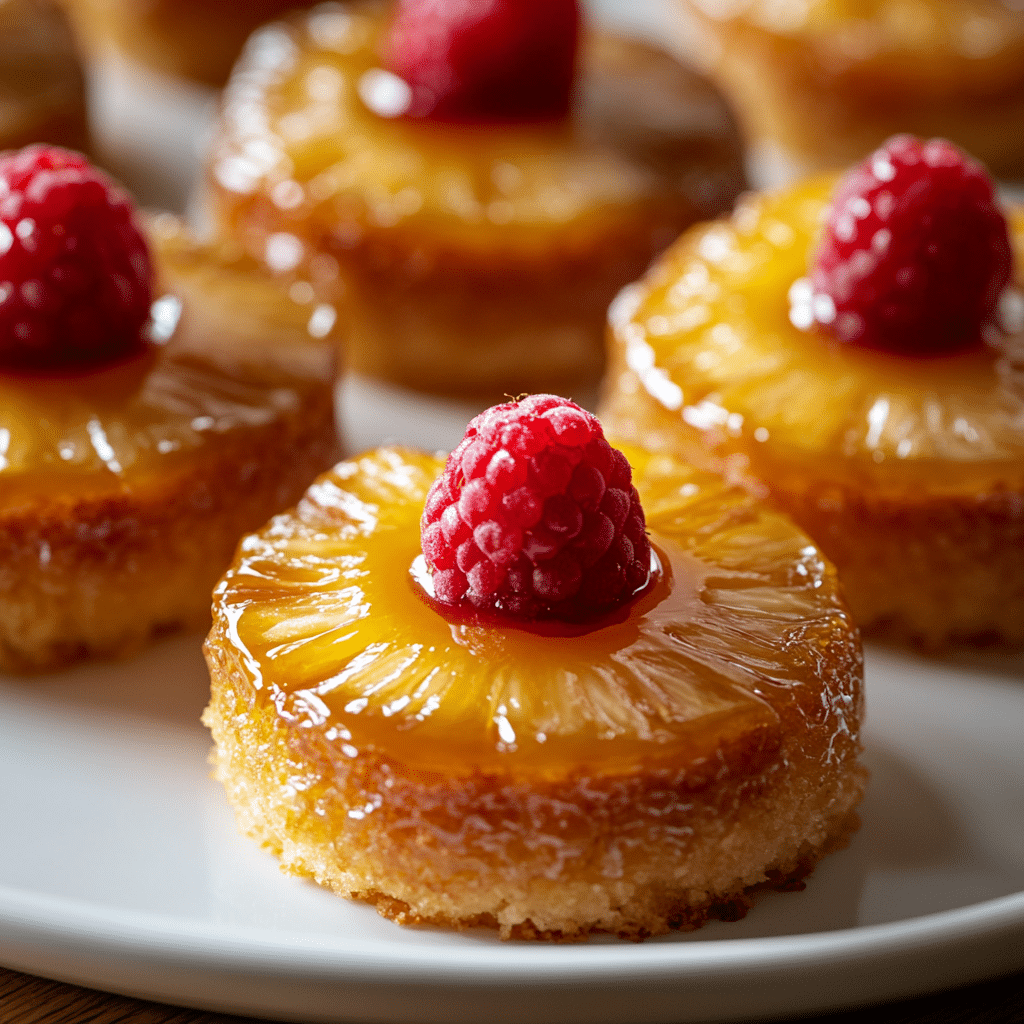 Mini Pineapple Upside Down Cakes