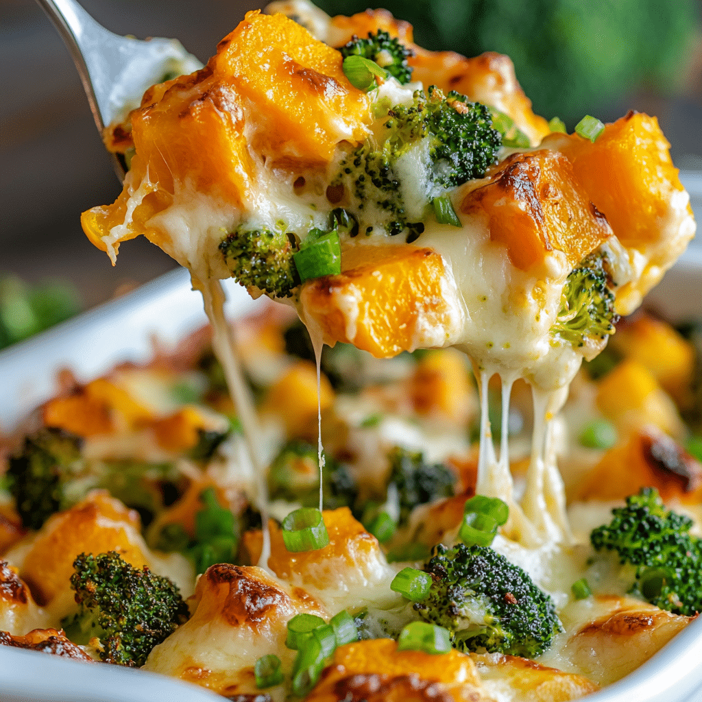 Buffalo Chicken Sweet Potato Casserole