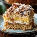Rhubarb Streusel Coffee Cake