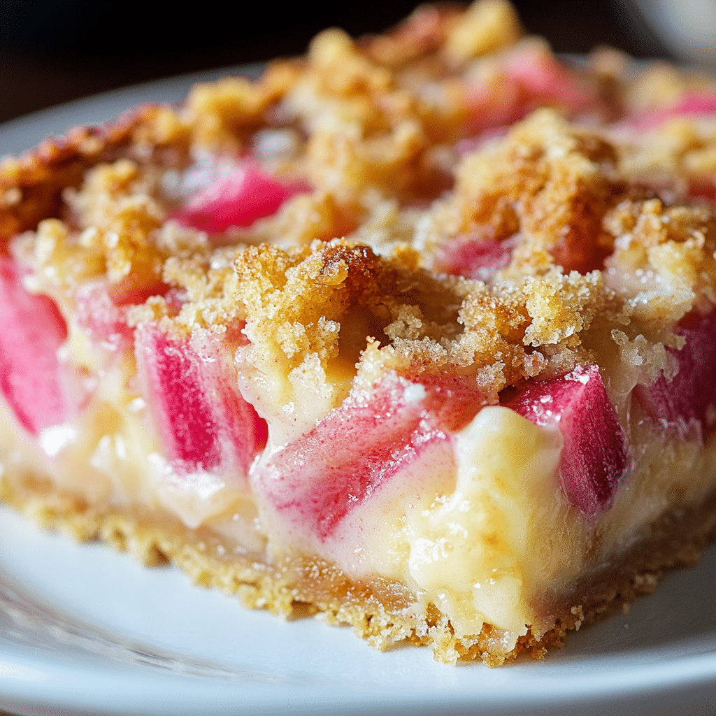 Strawberry Rhubarb Custard Dessert