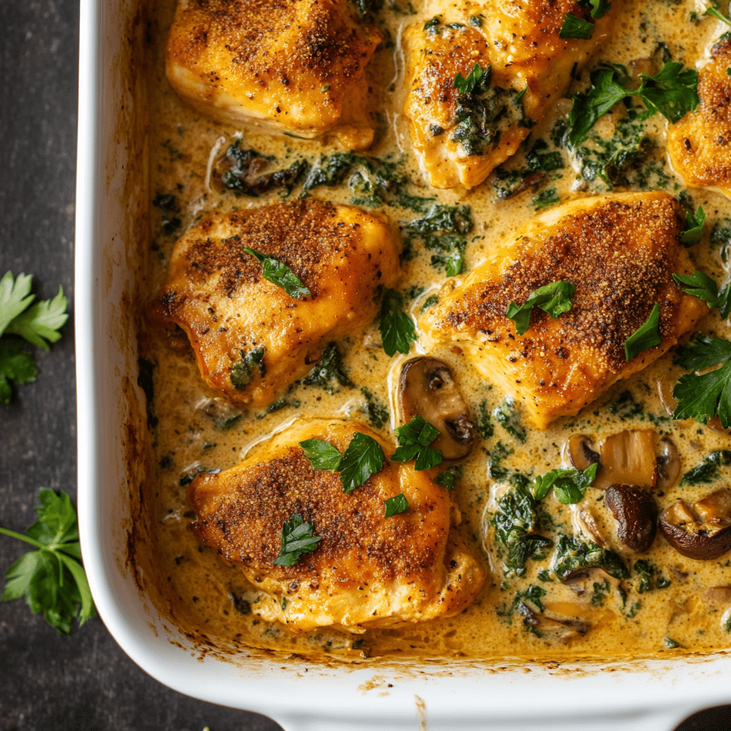 Baked Tuscan Chicken Breasts