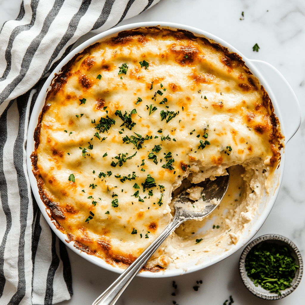 White Chicken Skillet Lasagna