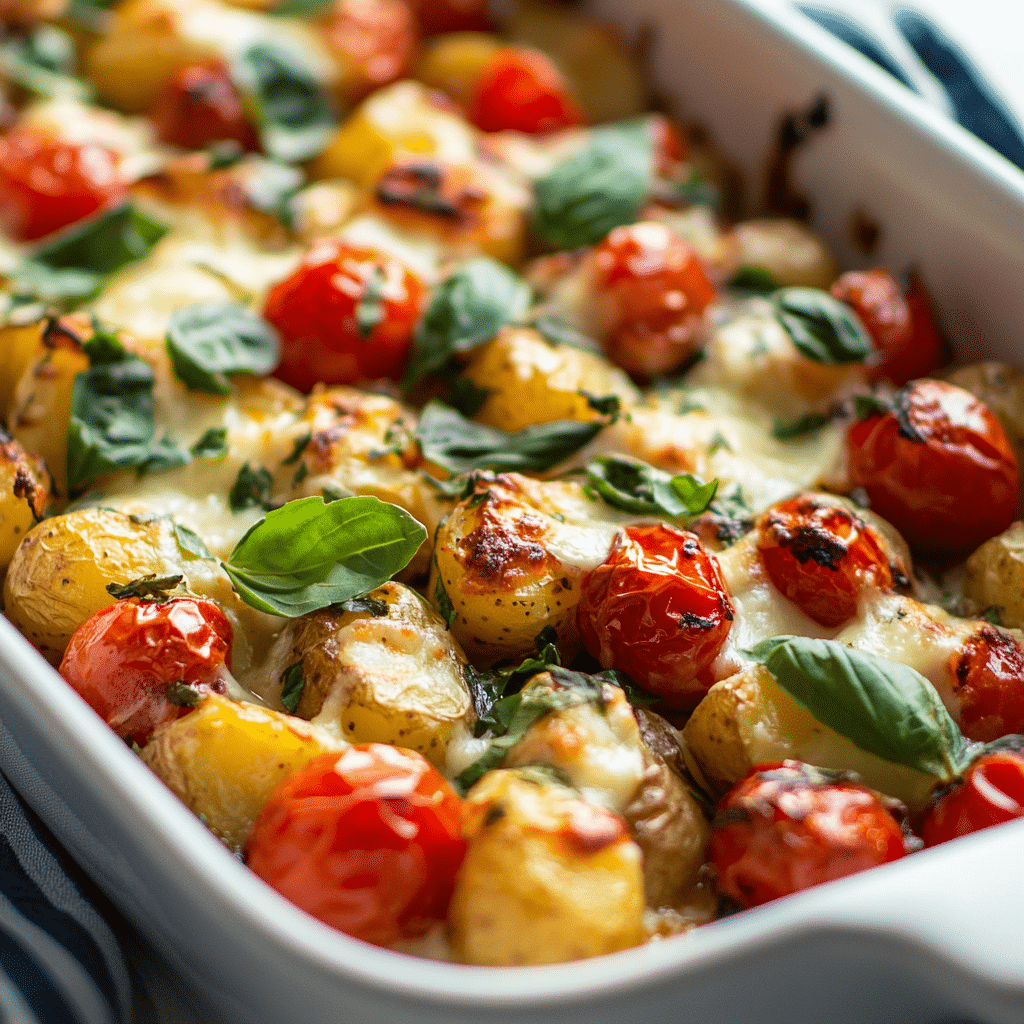 Caprese Chicken and Potatoes